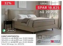 Skeidar CARAT KONTINENTAL tilbud