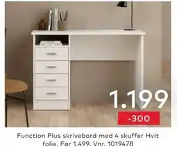 Skeidar Function Plus skrivebord tilbud