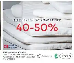 Skeidar SLEEP I OVERMADRASS tilbud