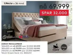 Skeidar ZARAH REGULERBAR tilbud