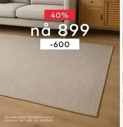Skeidar Stranda teppe tilbud