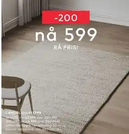 Skeidar LÆRDAL GULVTEPPE tilbud