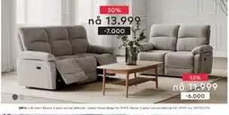 Skeidar Denver 3-seter recliner elektrisk tilbud