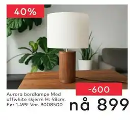 Skeidar Aurora bordlampe tilbud