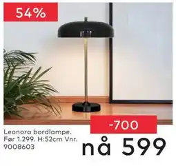 Skeidar Leonora bordlampe tilbud