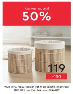 Skeidar Viva kurv tilbud