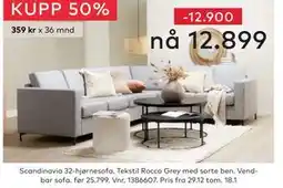 Skeidar Scandinavia 32-hjørnesofa tilbud