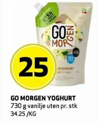 Bunnpris Go morgen yoghurt tilbud