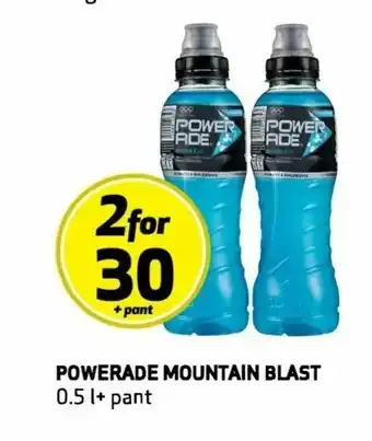 Bunnpris Powerade mountain blast tilbud