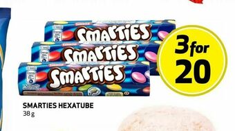Bunnpris Smarties hexatube tilbud