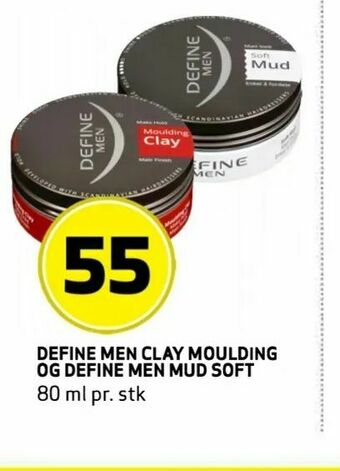Bunnpris Define men clay moulding og define men mud soft tilbud