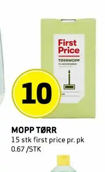 Mopp tørr