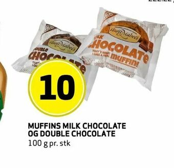 Bunnpris Muffins milk chocolate og double chocolate tilbud