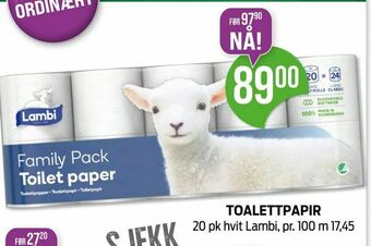 Kiwi Toalettpapir tilbud