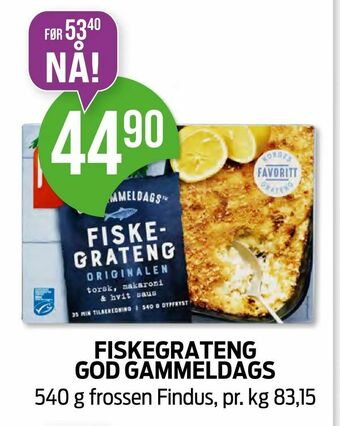 Kiwi Fiskegrateng god gammeldags tilbud
