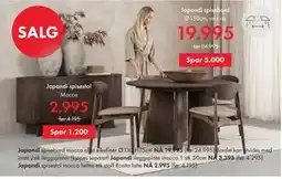 Fagmøbler Japandi spisebord tilbud