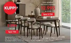 Fagmøbler Contento spisestol tilbud