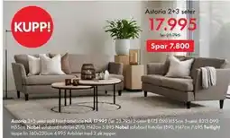 Fagmøbler Astoria 2+3 seter tilbud