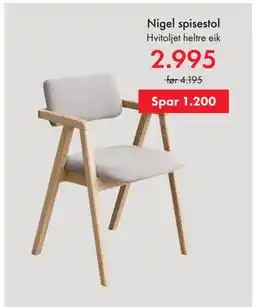 Fagmøbler Nigel spisestol tilbud