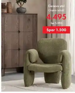 Fagmøbler Geneve stol tilbud