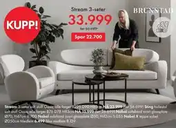 Fagmøbler Stream 3-seter tilbud