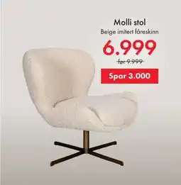 Fagmøbler Molli stol tilbud