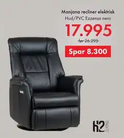 Fagmøbler Manjana recliner elektrisk tilbud