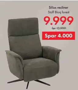 Fagmøbler Silius recliner tilbud