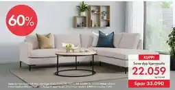 Fagmøbler Sone dyp hjørnesofa tilbud