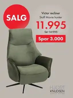 Fagmøbler Victor recliner tilbud