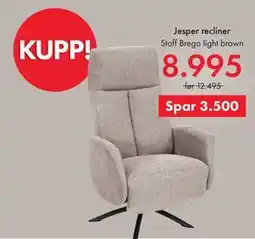 Fagmøbler Jesper recliner tilbud