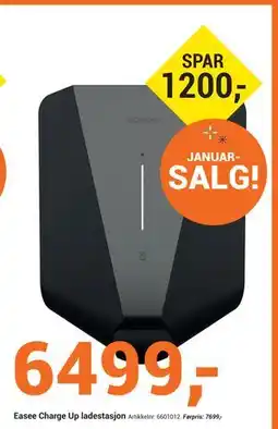 Elektroimportøren Easee Charge Up ladestasjon tilbud