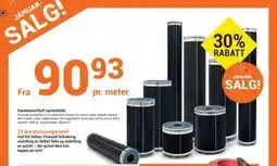 Elektroimportøren Varmecomfort varmefolie tilbud