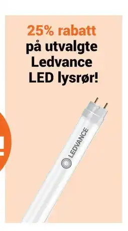 Elektroimportøren 25% rabatt på utvalgte Ledvance tilbud