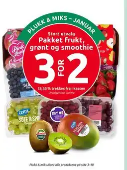 Joker Stort utvalg Pakket frukt, grønt og smoothie tilbud