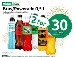 Joker Brus/Powerade 0,5 l tilbud