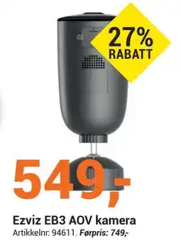 Elektroimportøren Ezviz EB3 AOV kamera tilbud