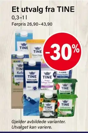 Et utvalg fra TINE