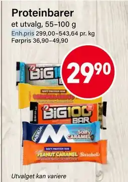 Nærbutikken Proteinbarer tilbud