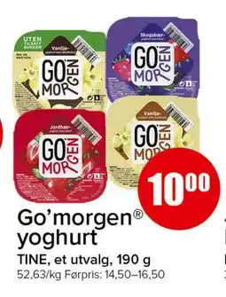 Spar Go'morgen yoghurt tilbud
