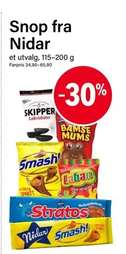 Nærbutikken Snop fra Nidar tilbud