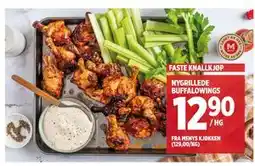 Meny NYGRILLEDE BUFFALOWINGS tilbud
