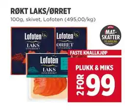 Meny RØKT LAKS/ØRRET tilbud