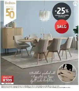 Bohus NOLA spisebord tilbud