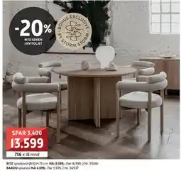 Bohus RITZ spisebord tilbud