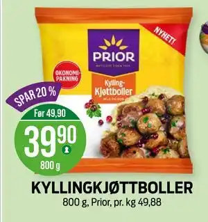 Kiwi KYLLINGKJØTTBOLLER tilbud