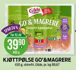 Kiwi KJØTTPØLSE GO’&MAGRERE tilbud