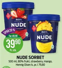 Kiwi NUDE SORBET tilbud