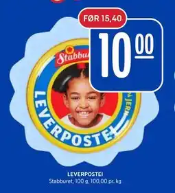 Rema 1000 LEVERPOSTEI tilbud