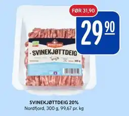 Rema 1000 SVINEKJØTTDEIG 20% tilbud